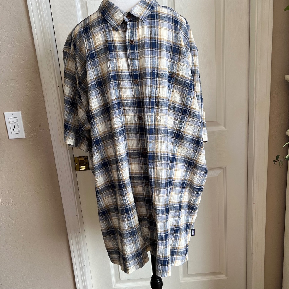NWT Patagonia Men's A/C shirt - Local Harvester: Stone Blue - Size 3XL